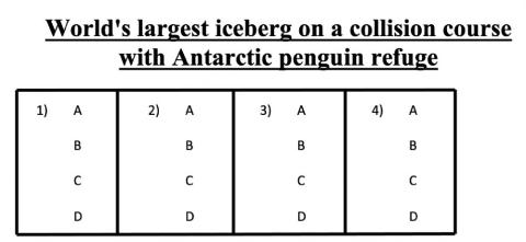 World's largest iceberg on a collision course with Antarctic penguin refuge