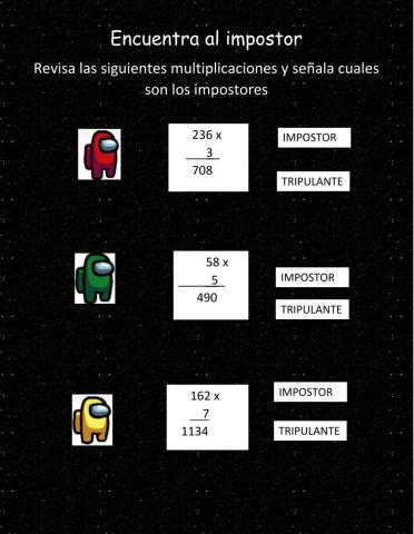 Encuentra al impostor