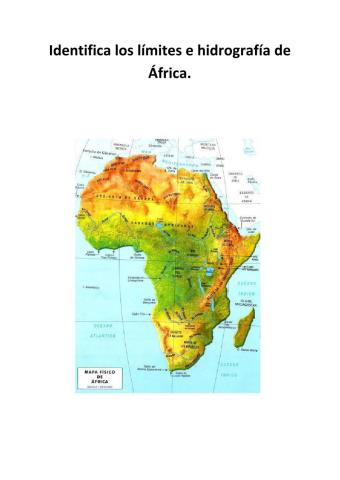 África (límite e hidrografía)