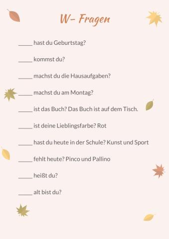 W-Fragen 2