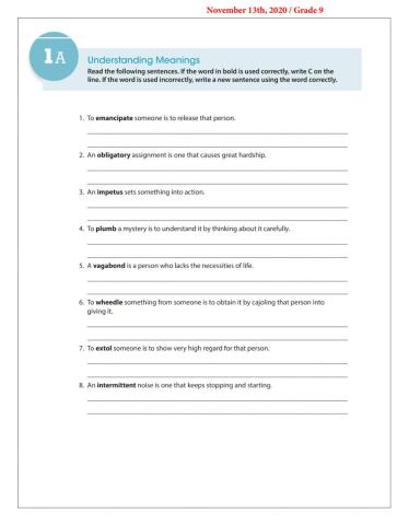 Ww9 lesson 1 understanding meanings