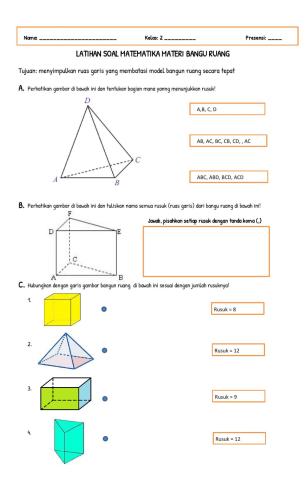 LKPD Bangun Ruang - Menyimpulkan Rusuk