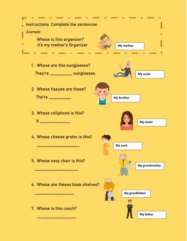 Possesive 's and family members