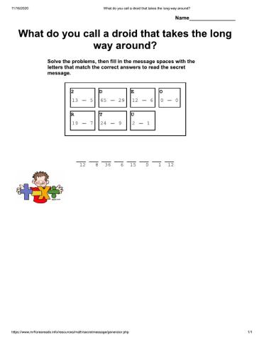 What do you call a droid that takes the long way around?