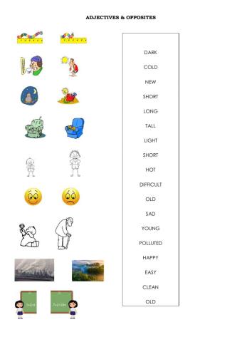 Adjectives and opposites