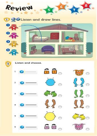 Place prepositions-body