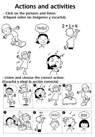 Actions and activities