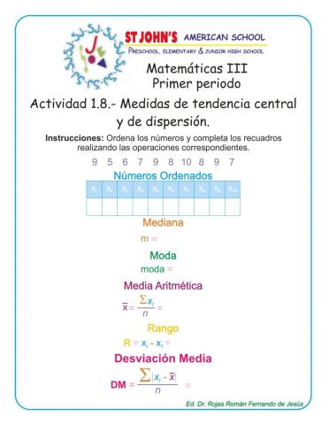 Medidas de tendencia central y dispersión