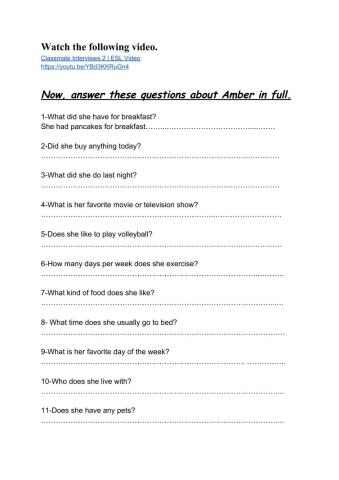 Listening comprehension