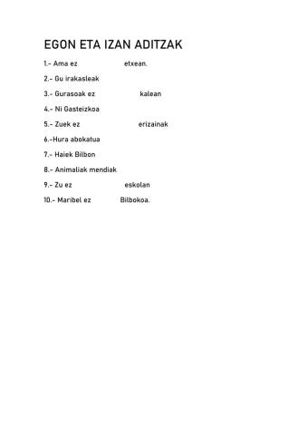 IZAN ETA EGON ADITZA