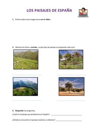 Tipos de paisajes de España