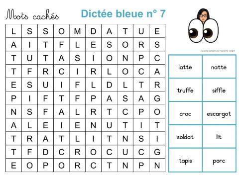 Dictée bleue 7