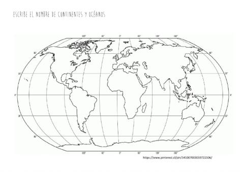 Empezamos a memorizar continentes y océanos