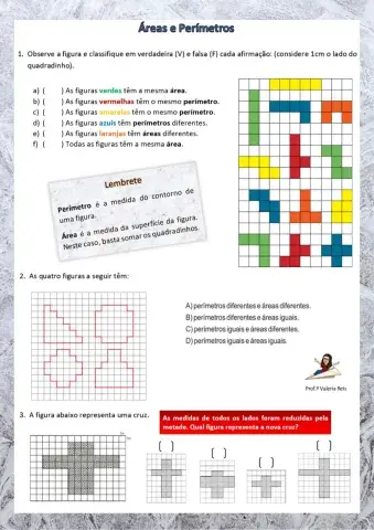 Área e Perímetro na malha quadriculada