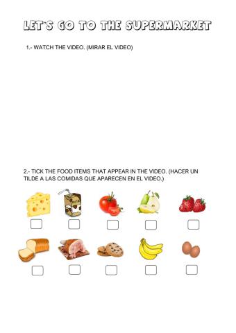 Let's go to the supermarket