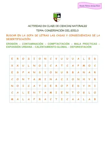 Conservacion del suelo