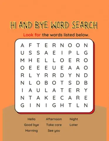 Greetings and goodbyes