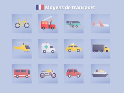 Revisión de los medios de transporte en francés