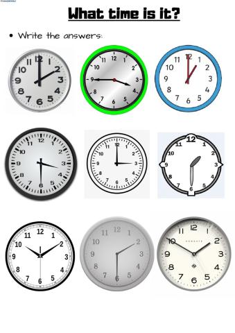 WHAT TIME IS IT? 3