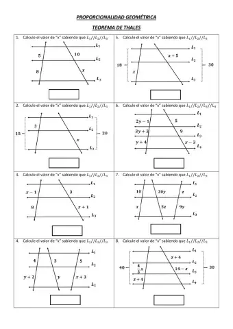 Proporcionalidad geométrica