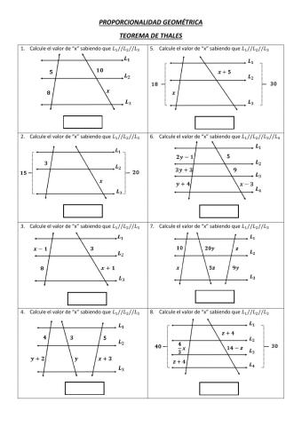 Proporcionalidad geométrica