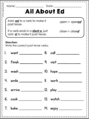 Simple ed worksheet