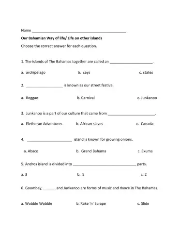 Bahamian Way of Life