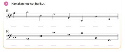 Latihan pic( bass claf)