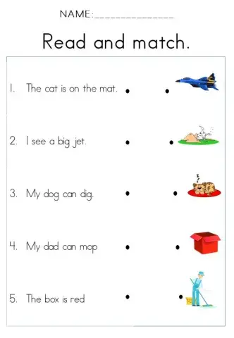 Read simple sentences