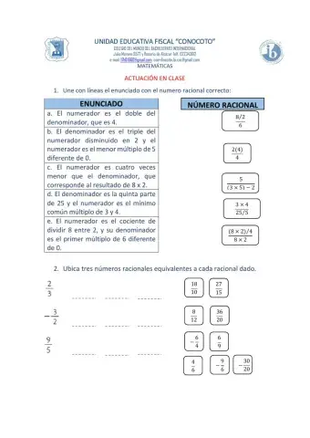 Números Racionales - Introducción