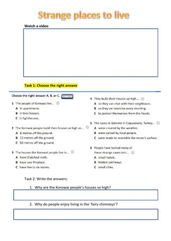 Strange places to live