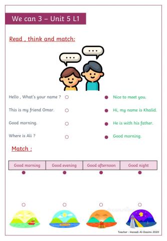 We Can 3 Unit 5 Lesson 1