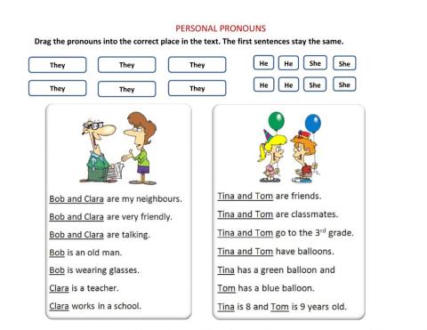 Personal pronouns