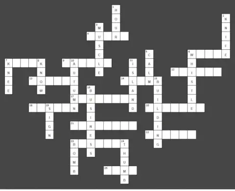 silent letter crossword student B