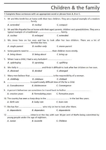 Relationships and family