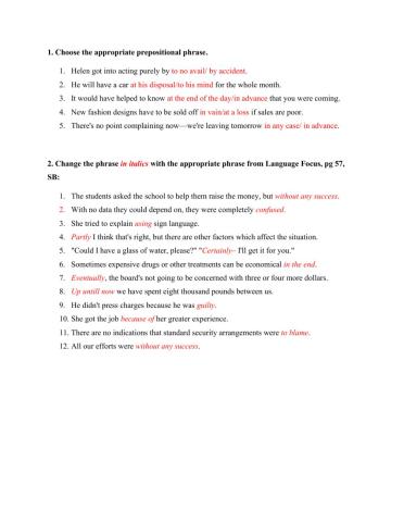 5.4 Language in Focus Focus 5