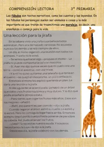 Una lección para la jirafa