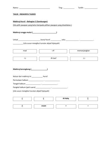 Indahnya Tajwid Part 4