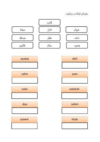 Kata Pinjaman Bahasa Arab & Inggeris