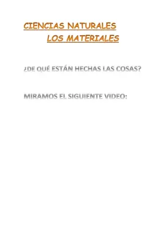 De que estan hechas las cosas