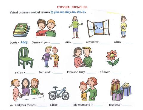 Personal pronouns