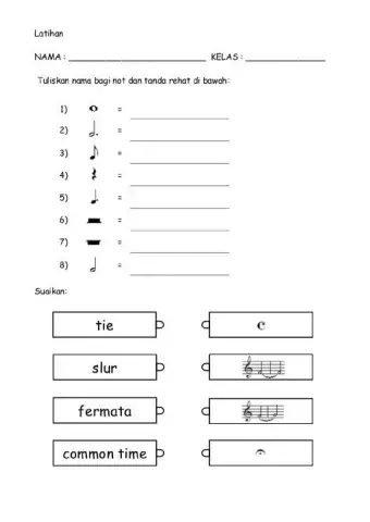 Latihan simbol muzik