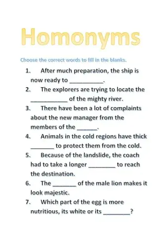 Homonyms