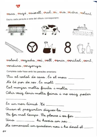 Exercicis de la lletra V
