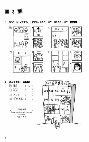 みんなの日本語　第3課　聴解