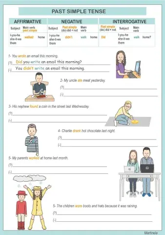 Past simple verbs III