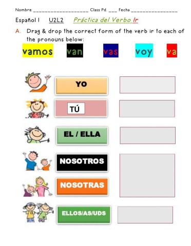 U2L2 Verb Ir Practice