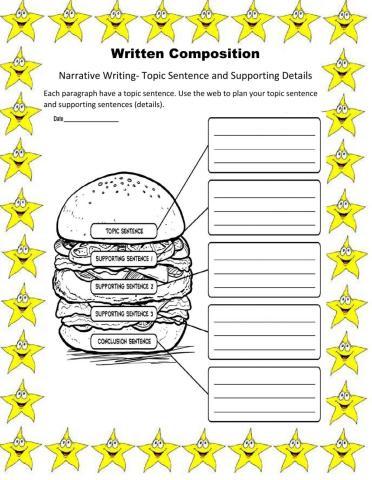 Topic Sentence and Supporting Details