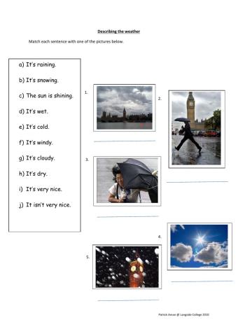 Describing the Weather