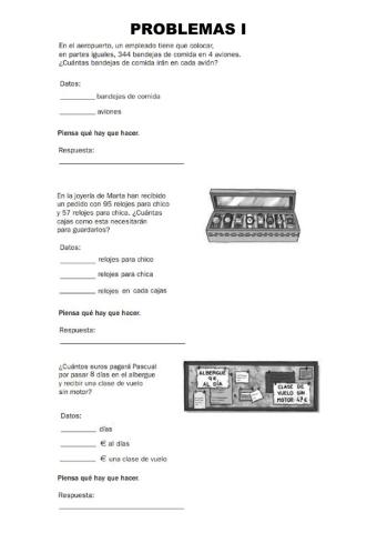 Problemas 4 operaciones